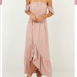 Underlying message maxi dress